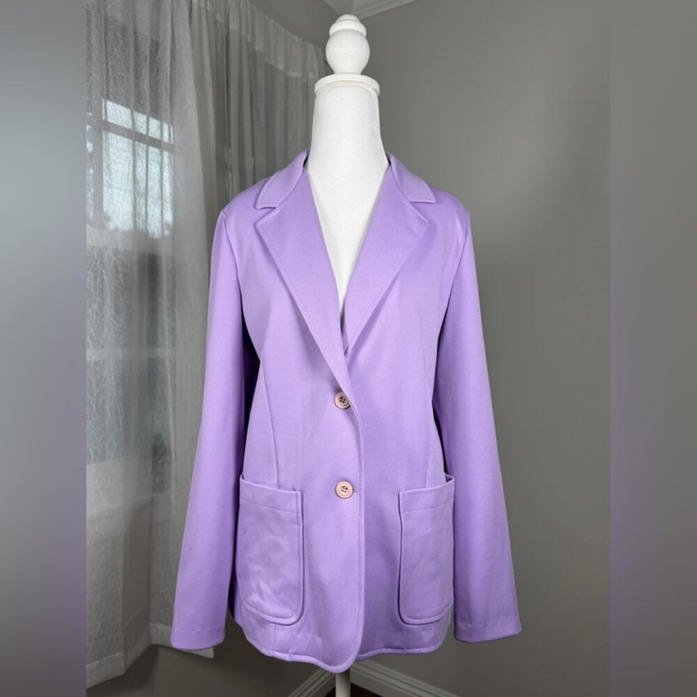 Vintage ‘80s Cricket Lane Lilac Single Breasted Lightweight Blazer